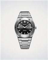 Orologio D1 Milano Groovy Black Ultra Thin 39 mm in Acciaio D1-UCBU01